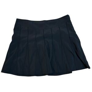 Athleta Womens Black Skirt Size 16 Skort Wear About Pleated Outdoors Golf Travel